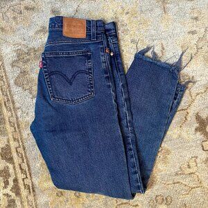 LEVIS Wedgie Dark Wash Denim - 27
